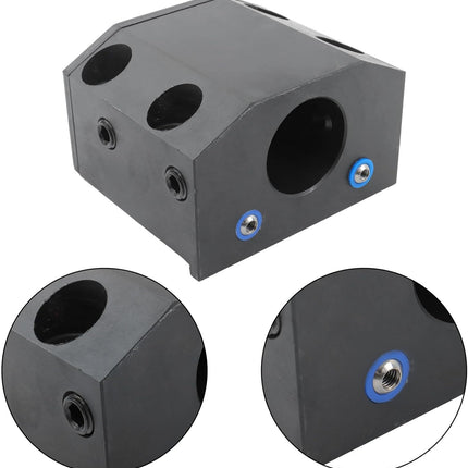 Findmall  BOT20 Turret Tool Holder Block, with 5 Pieces C Reduction Sleeves | 1-1/2 Inch Bore, for CNC Lathe