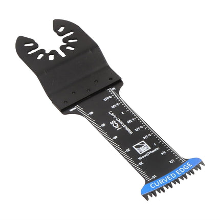 Findmall 10Pcs Curved-Edge Oscillating Saw Blades Extra Long – Bi-Metal Teeth, Deep Cut Capability, Universal Fit for Multi-Tools