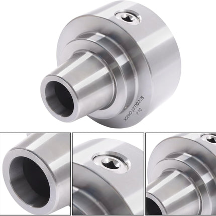 Findmall  Adjustable D1-4 Mount 5C Collet Chuck, with Chuck Wrench | High Accuracy, for Metal Lathe