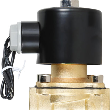 Findmall Brass Electric Solenoid valve 1/2in NPT B21V-1/2-CC-12VDC Coil insulation Class H Normally