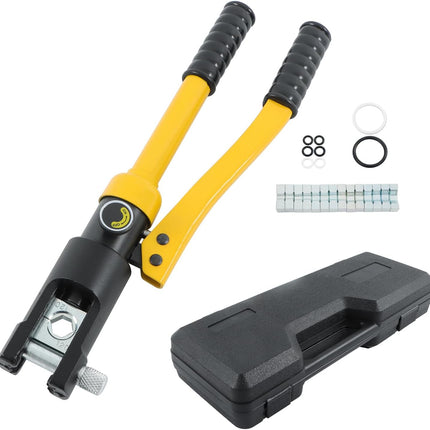 Findmall YQK-120 Hydraulic Crimping Tool 8MT Hydraulic Wire Crimper with 8 Pairs of Dies Fit for Welding Cables, Electrical Cables and Power Wires