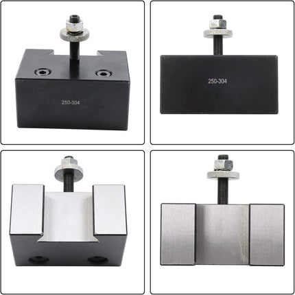 Findmall 13-18 Inch CNC CXA Piston Quick Change Tool Post, 6 Pieces Wedge Type 250-301, 250-310 Holder