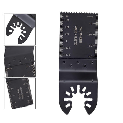 Findmall 30 Piece Set of Oscillating Saw Blade Combination Titanium-Coated Saw Blades Fit for Cutting Wood, Plastic, and Metal