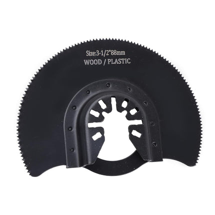 Findmall 32Pcs Shock Tool Oscillating Saw Blade Combination Curved Tooth Oscillating Saw Blades Set Fit for Cutting Wood, Plastic, and Metal
