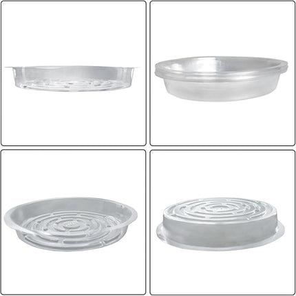 findmall 10 Pack 10 Inch Planter Dish Drip Tray for Plant Flower Seedling Growing