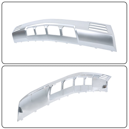 Front Bumper Lower Valance Skid Plate Matte Chrome Plastic Replacement for Silverado 1500 2022-2023 84878970