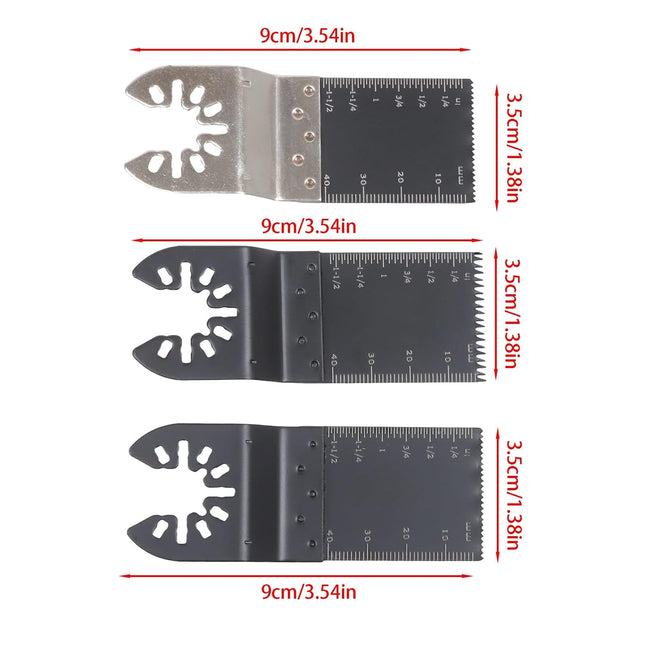 Findmall 60-Piece Oscillating Tool Blades Kit – Multi-Material Cutting Set with Fine, Bimetal and General Use Blades (35mm, 45mm) Constructed from High-Carbon Steel