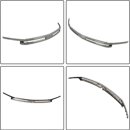 Findmall Black Front Upper Bumper Grille with Chrome Trim Replacement for Suburban and Tahoe LS, LT and RST
