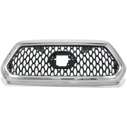 Findmall Front Upper Grille Assembly for 2016-2021 Toyota Tacoma, Chrome