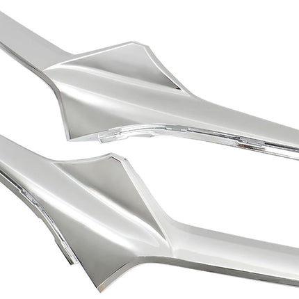 Findmall 2-Piece Chrome Front Upper Grille Molding Trim Set Left and Right Replacement for Blazer 2019-2021