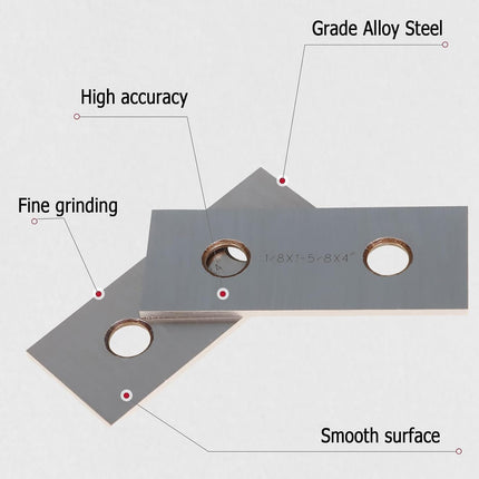 Findmall 10 Pair 1/8" x 4" Precision Parallel Block Set, ±0.0002" Hardened Alloy Steel Machinist Gage Gauge Tool Blocks with Storage Box