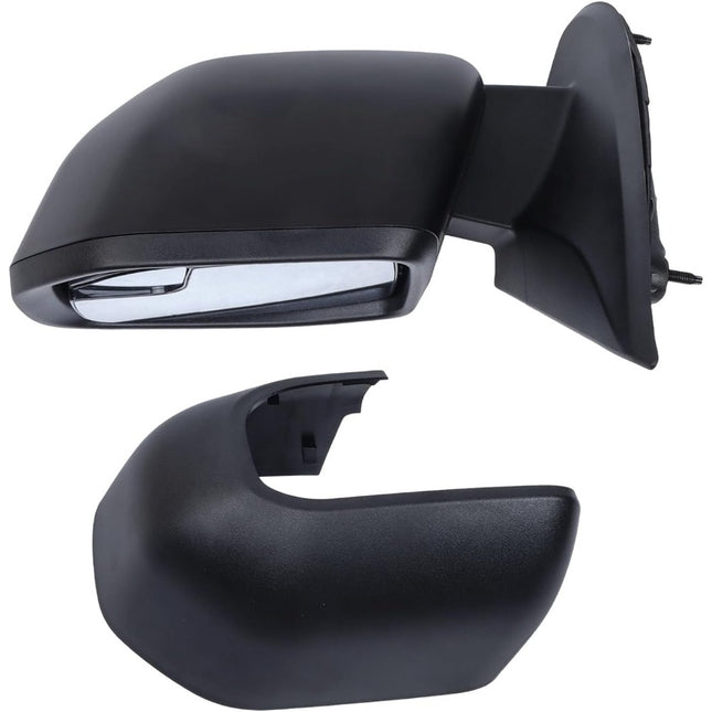 Findmall Side Mirror Assembly, Driver Side, Power, Wide-Angle Spotter, 3-Pin, Textured Matte Black