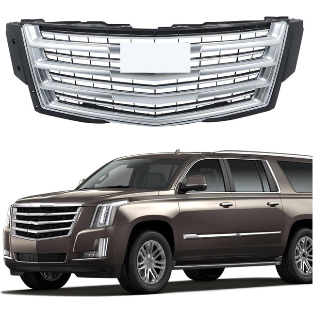 Findmall Matte Finish Front Upper Bumper Grille Replacement for Escalade 2015-2020