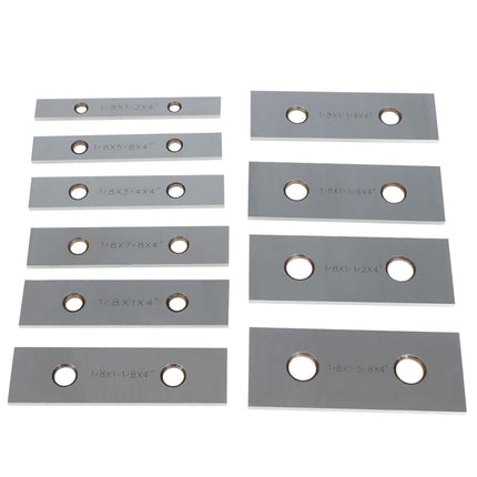Findmall 10 Pair 1/8" x 4" Precision Parallel Block Set, ±0.0002" Hardened Alloy Steel Machinist Gage Gauge Tool Blocks with Storage Box
