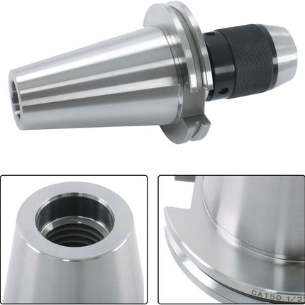 Findmall  CAT50 Ball Bearing Keyless Drill Chuck, 1/2 Inch 202-1263A | 6000RPM, for Drilling Machine