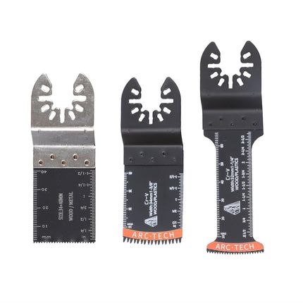 Findmall 104PCS Oscillating Tool Blades Kit with Titanium and Japanese Tooth - Wood Metal Cutting Blades and Sandpaper Accessories
