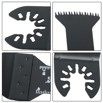 Findmall 10 Piece Set of Curved Blade Oscillating Saw Blade, Japanese Tooth, for Wood, Plastic, Curved Edge