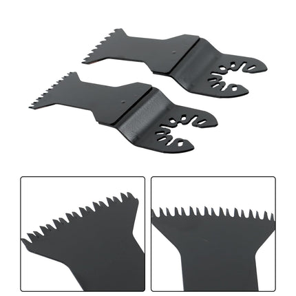 Findmall 10 Piece Set of Curved Blade Oscillating Saw Blade, Japanese Tooth, for Wood, Plastic, Curved Edge