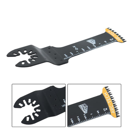 Findmall Oscillating Saw Blades Yellow Shock Tool Oscillating Saw Blade Combination 10-Piece for Cutting Wood, Plastic, and Metal