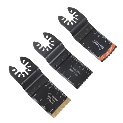 Findmall Professional Oscillating Saw Blades 105Pcs Kit: Titanium and HCS for Wood, Metal, Plastic - Fast Installation
