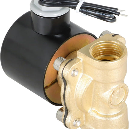 Findmall Brass Electric Solenoid valve 1/2in NPT B21V-1/2-CC-12VDC Coil insulation Class H Normally