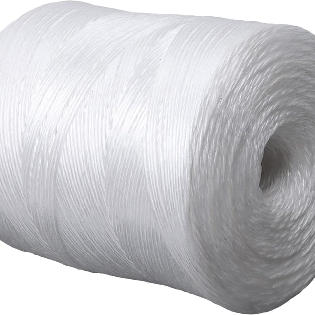 Findmall 6300ft 156lbs Tensile Strength Polypropylene Tying Twine White, Soft On Hands, Heavy Duty Outdoor or Indoor Tie Line for Baling, Shipping, Bundling Twine, Packaging Rope