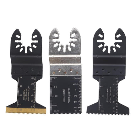 Findmall 94-Piece Oscillating Tool Blades Kit with Sandpapers - 12 Types High Carbon and Titanium Blades for Wood, Metal, Grout Compatibility with Most of Oscillating Multi-Tools