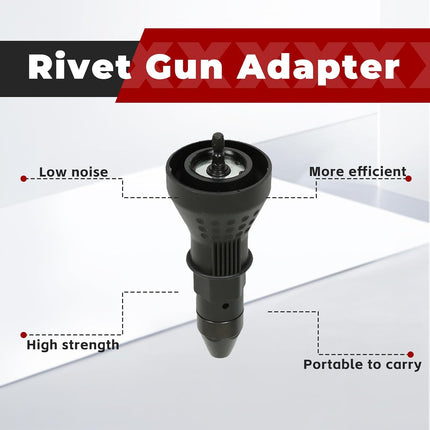 Findmall Electric Rivet Nut Gun Drill Adapter Cordless Drill Hand Tools for Areas of The Manufacturing Industrial Fastening