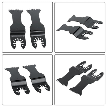 Findmall 10 Piece Set of Curved Blade Oscillating Saw Blade, Japanese Tooth, for Wood, Plastic, Curved Edge