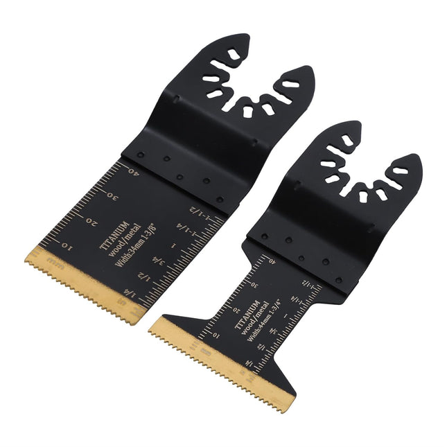 Findmall 30PCS Oscillating Saw Blade Combination (12PCS 1.34inch, 10PCS 1.73inch, 4PCS Long 1.73inch and 4PCS Wide 2.68inch) for Plastic Wood Metal and Hard Material