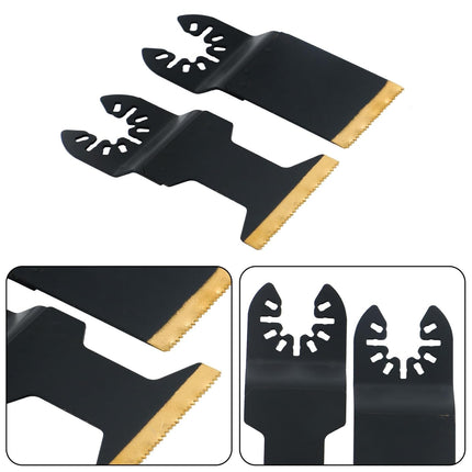 Findmall 12PCS Set of Oscillating Saw Blades, Fit for Wood Metal Plastic Cutting, Compatibility with Most of Oscillating Multi-Tools