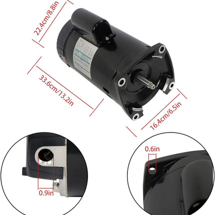 Findmall 1HP B2848 Swimming Pool Motor, 3540RPM Speed Swimming Pool Pump, Y56Y Frame, 115V/230V