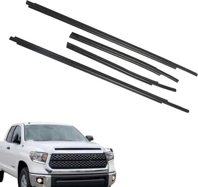 Findmall Window Weatherstrip Kit for 2007-2020 Toyota Tundra Double Cab, 4-Piece
