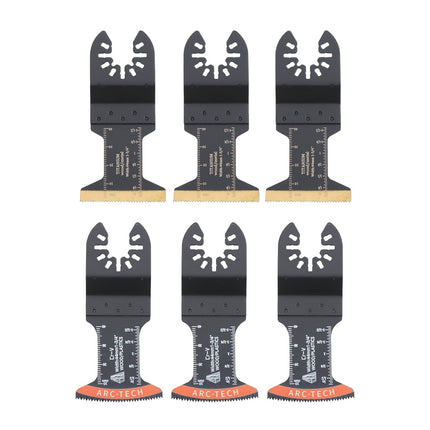 Findmall 37PC Oscillating Tool Blades Set - High Carbon Steel, Universal Quick Release, 10 Types for Wood/Metal/Plastic Compatibility with Most of Oscillating Multi-Tools