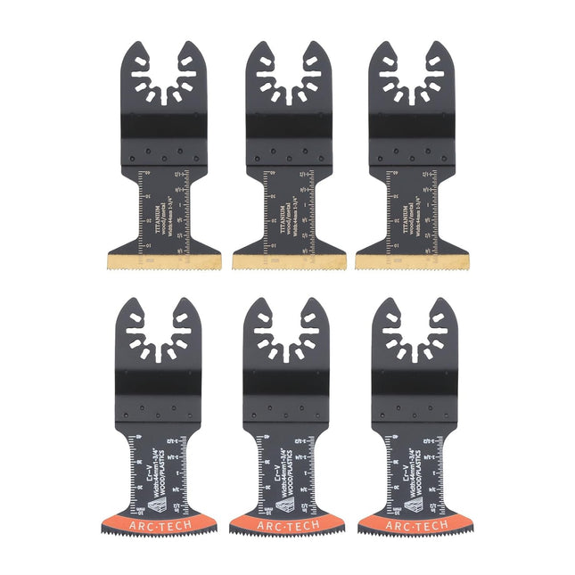 Findmall 37PC Oscillating Tool Blades Set - High Carbon Steel, Universal Quick Release, 10 Types for Wood/Metal/Plastic Compatibility with Most of Oscillating Multi-Tools