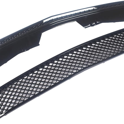 Findmall 2-Piece Glossy Black Front Hood Bumper Grille Set Replacement for Avalanche 2007-2013, Tahoe and Suburban 2007-2014