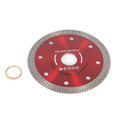 findmall 4.5 Inch Diamond Porcelain Saw Blades for Ceramic Tile, Porcelain, Granite, Marble & Quartz Cutting (2 Pack)