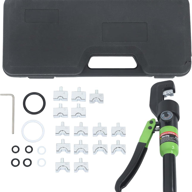 Findmall YQK-70 Wire Crimper with 9 Pairs of Dies Hydraulic Crimping Tool Fit for Welding Cables, Electrical Cables and Power Wires