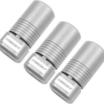 Findmall  3Pcs Collet Chuck Set CAT40-TG100 3 Inch | Fit for CNC Engraving Machine and Milling Lathe Tool