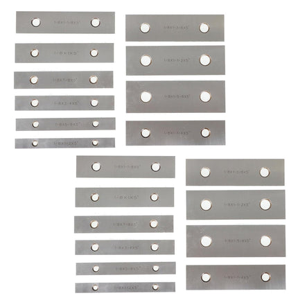 Findmall 10 Pair 1/8" x 5" Precision Parallel Block Set, ±0.0002" Hardened Alloy Steel Machinist Gage Gauge Tool Blocks with Storage Box