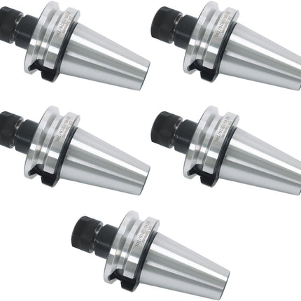 Findmall  5Pcs BT40 ER16 Collet Chuck Extension Length of 2.75 Inches | For Fine Detail Cutting and Other CNC Machining Operations