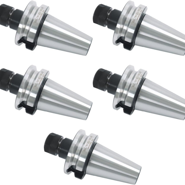 Findmall  5Pcs BT40 ER16 Collet Chuck Extension Length of 2.75 Inches | For Fine Detail Cutting and Other CNC Machining Operations