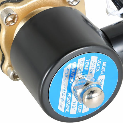 Findmall Brass Electric Solenoid valve 1/2in NPT B21V-1/2-CC-12VDC Coil insulation Class H Normally