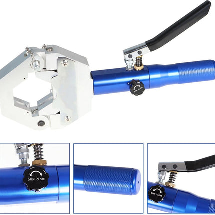 Findmall Hydraulic AC Hose Crimper Kit Hydraulic Hose Crimper Hydra-Crimp 71500 Hydraulic Hose Crimping Tool with 7 Pairs of Dies Set Fit for Barbed and Beaded Hose Fittings
