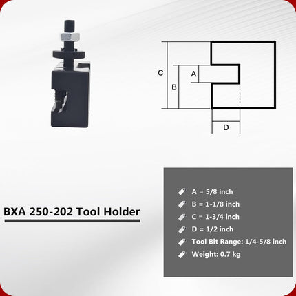 BXA #1 Quick Change Turning Facing & Boring Tool Post Holder 250-202