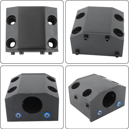 Findmall  BOT20 Turret Tool Holder Block, with 5 Pieces C Reduction Sleeves | 1-1/2 Inch Bore, for CNC Lathe