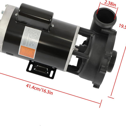 Findmall Pool Pump 3721221-1D 3HP 230 Volts 2 Speed 56Y Frame 2 Inch