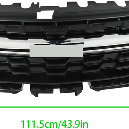 Findmall Front Upper Bumper Grille with Chrome Trim Replacement for Colorado 2021-2022