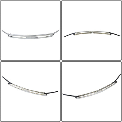 Findmall Chrome Front Upper Bumper Grille Trim Replacement for Suburban and Tahoe