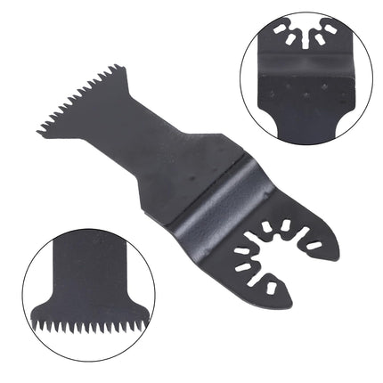 Findmall Oscillating Saw Blades Set, 10PCS (5 of 1-1/2", 5 of 2-11/16"), Japanese Tooth, Curved Edge, Extra-Long